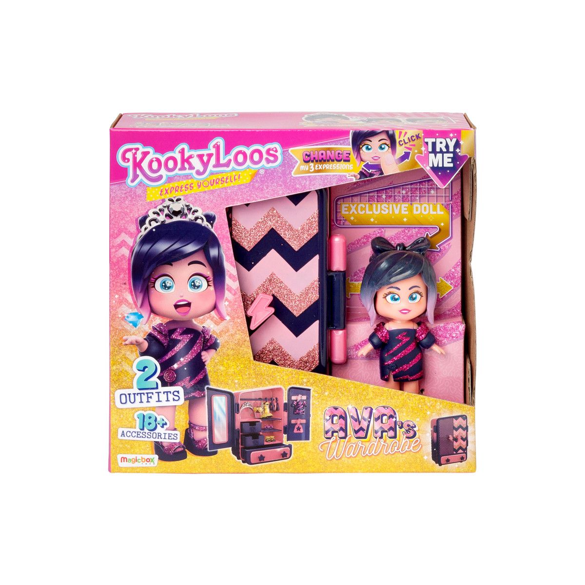 Lalka Orbico Sp. Z O.o. Kookyloos Avas Wardrobe PlaySet (PKLSP114IN60)