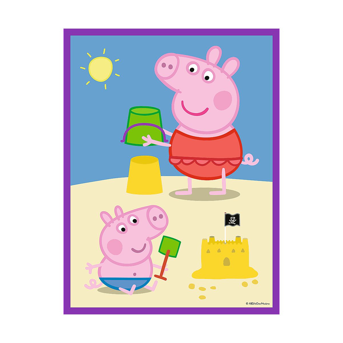 Puzzle Trefl świnka Peppa Baby MAXI 2x10 Pogodny dzień Peppy 20 el. (43001)