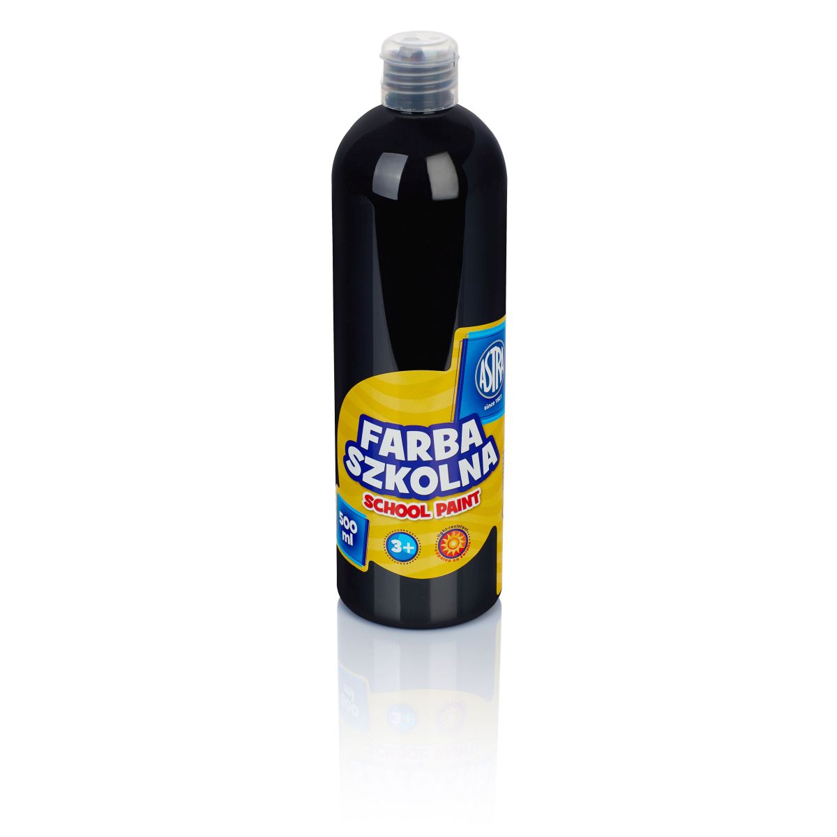 Farby plakatowe Astra kolor: czarny 500ml 1 kolor.