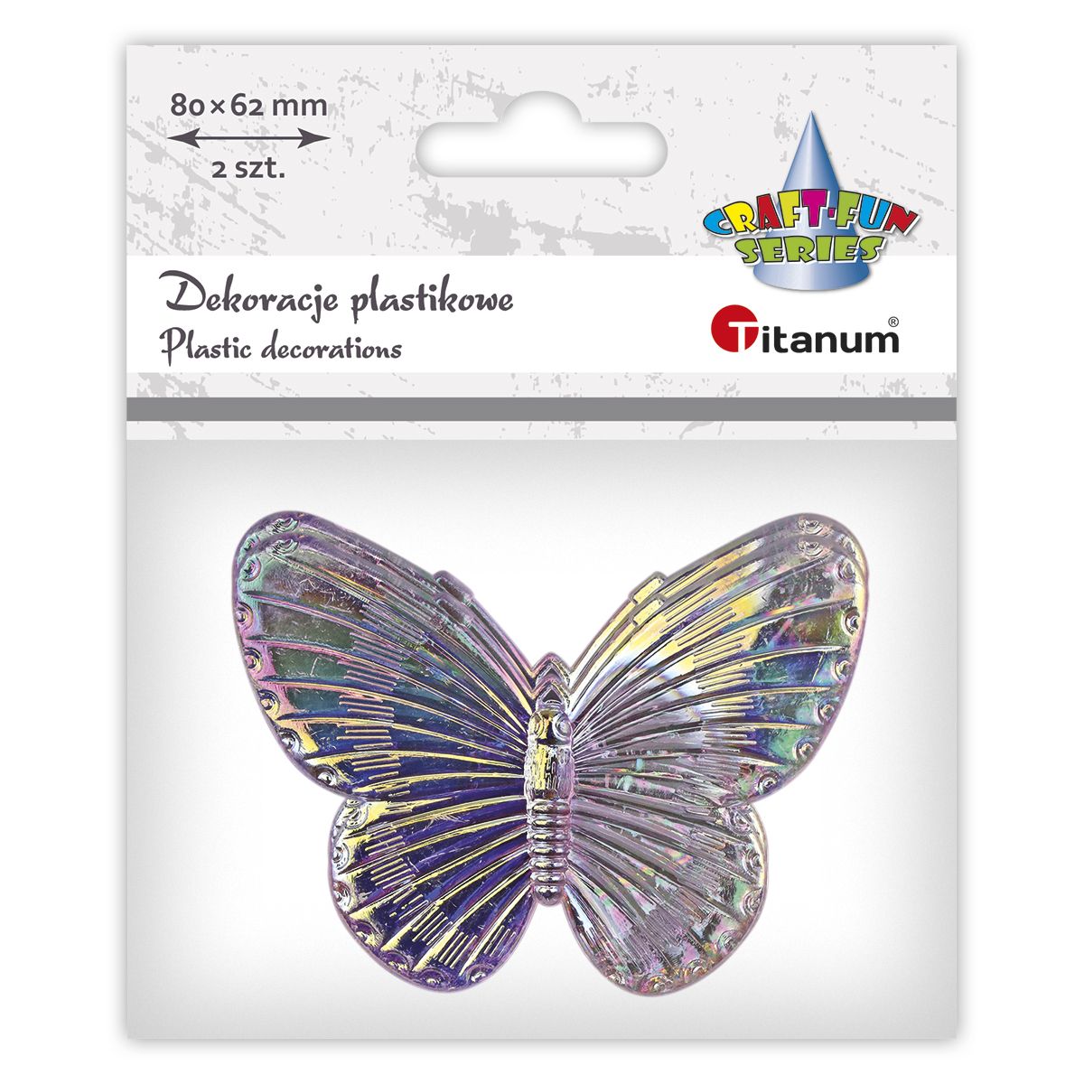 Dekoracja Titanum Craft-Fun Series Motyle plastikowe (2324034)