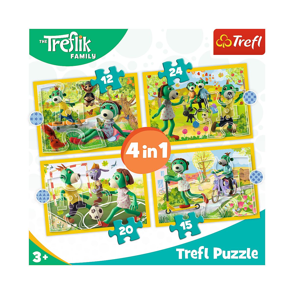 Puzzle Trefl Trefliki 4w1 el. (34358)