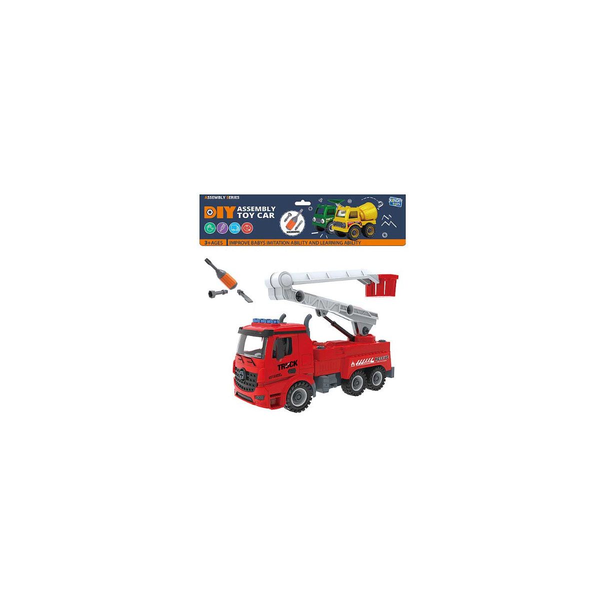 Samochód strażacki Bigtoys do skręcania (BA4392)