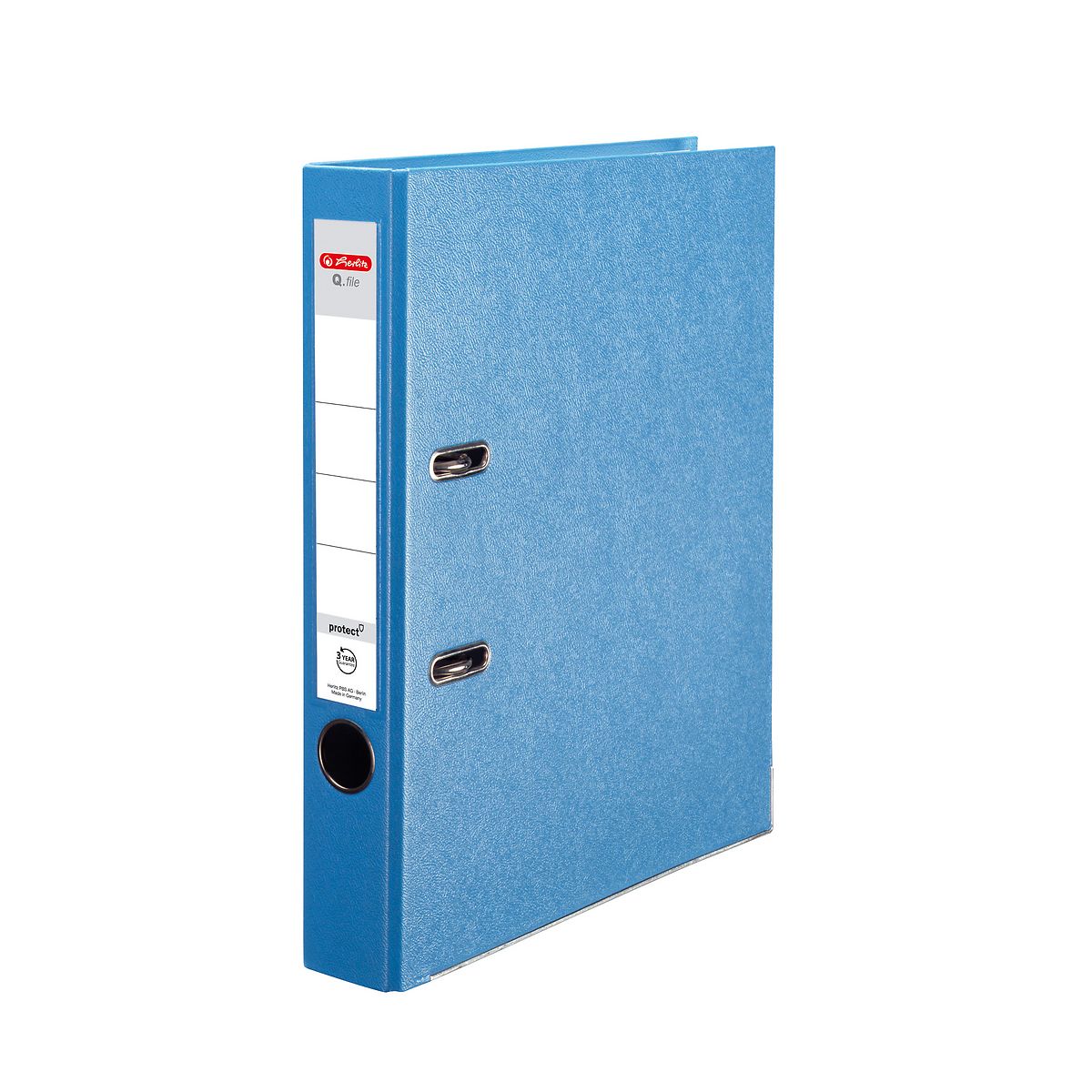 Segregator dźwigniowy Herlitz Q. file Standard 0011178969 A4 50mm niebieski jasny (300023550)