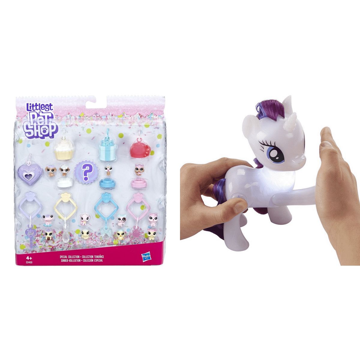 Pakiet PROMOCJA Hasbro E0400+ MLP C0720 Lps Lukrowi Zestaw Zwier +My Little Pony Świecące kopytka