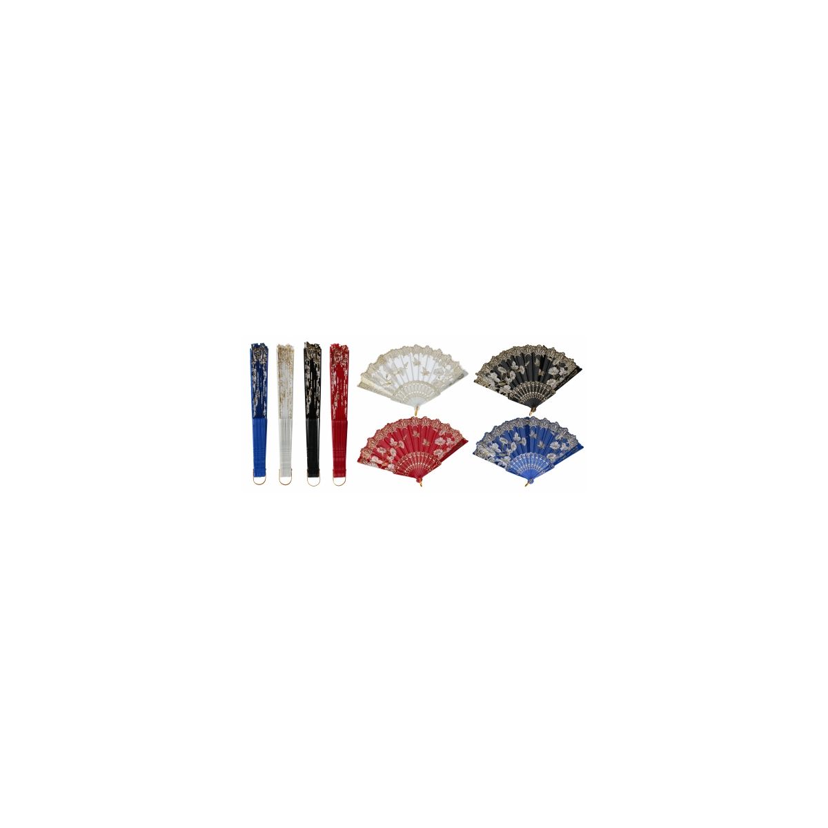 Wachlarz Mega Creative koronka mix 23cm (556656)
