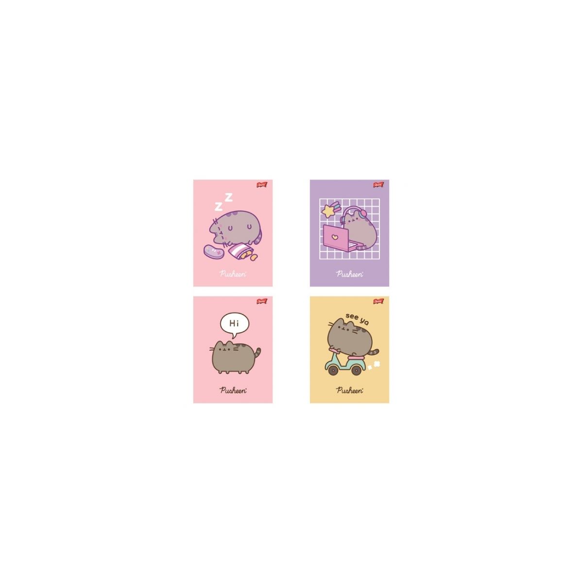 Zeszyt Unipap Pusheen A5 60k. 70g krata