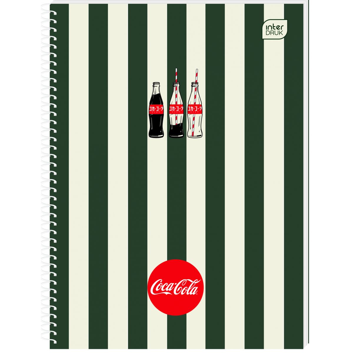 Kołozeszyt (kołobrulion) Interdruk COCA COLA SOFT TOUCH A5 100k. 70g krata