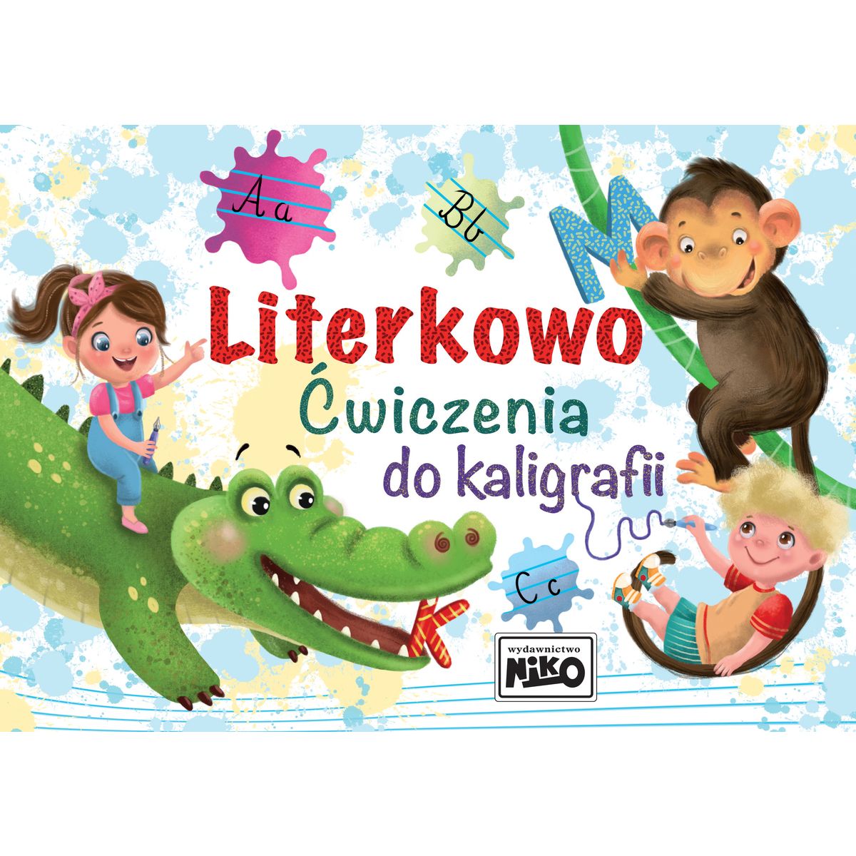 Książeczka edukacyjna Niko Literkowo. Ćwiczenia do kaligrafii.