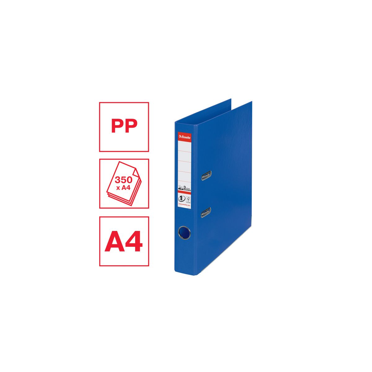 Segregator dźwigniowy Esselte No.1 Power A4 50mm niebieski (811450)