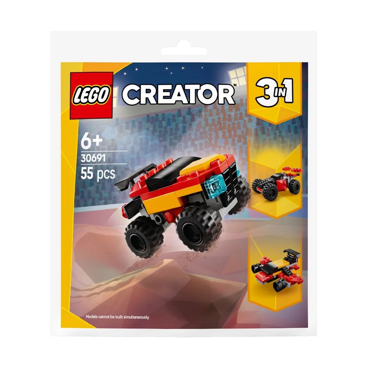 Klocki konstrukcyjne Lego Creator Mały monster truck do przebudowania 3w1 (30691)