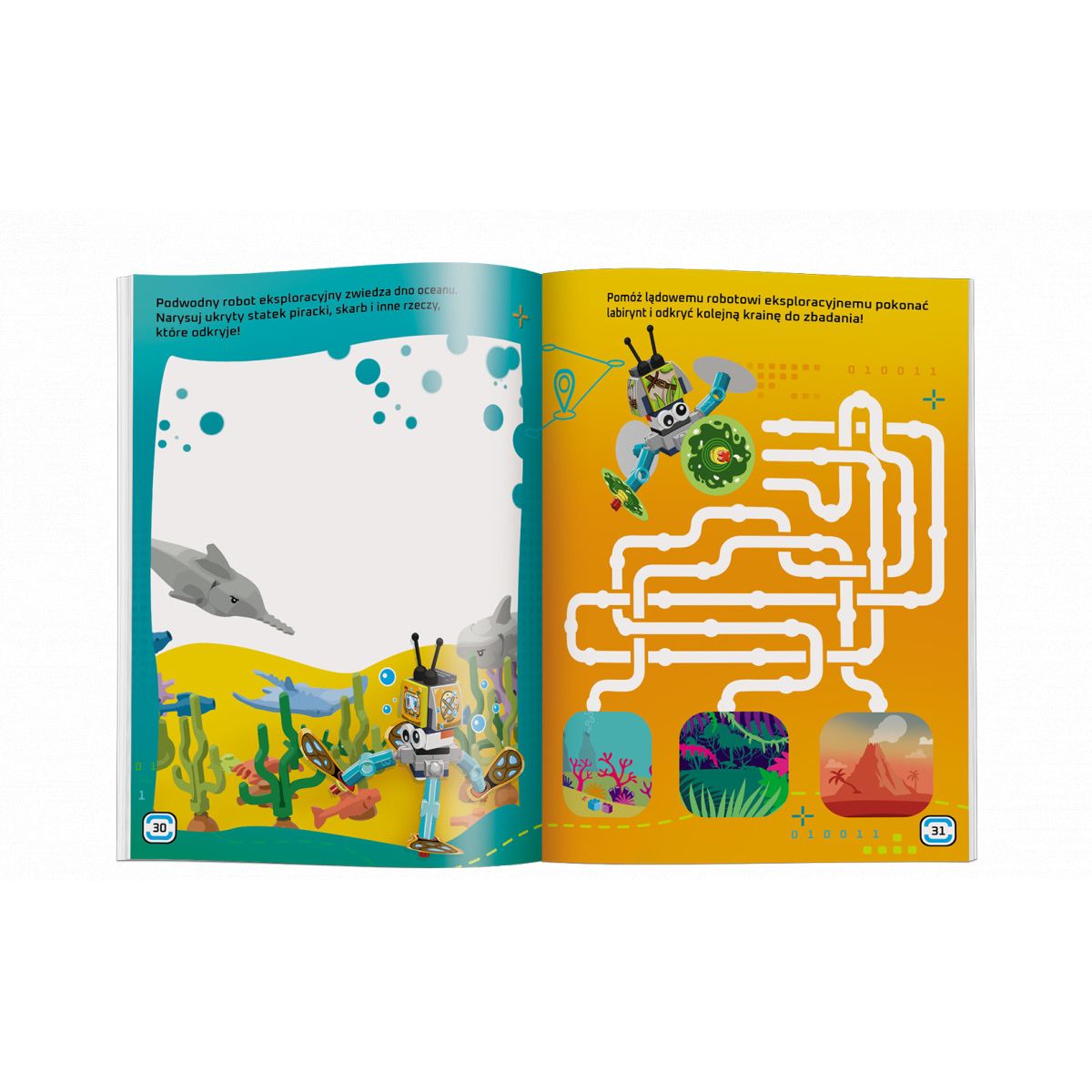 Książka dla dzieci Ameet Lego® Books Buduj i naklejaj: Roboty (BLW-6602)