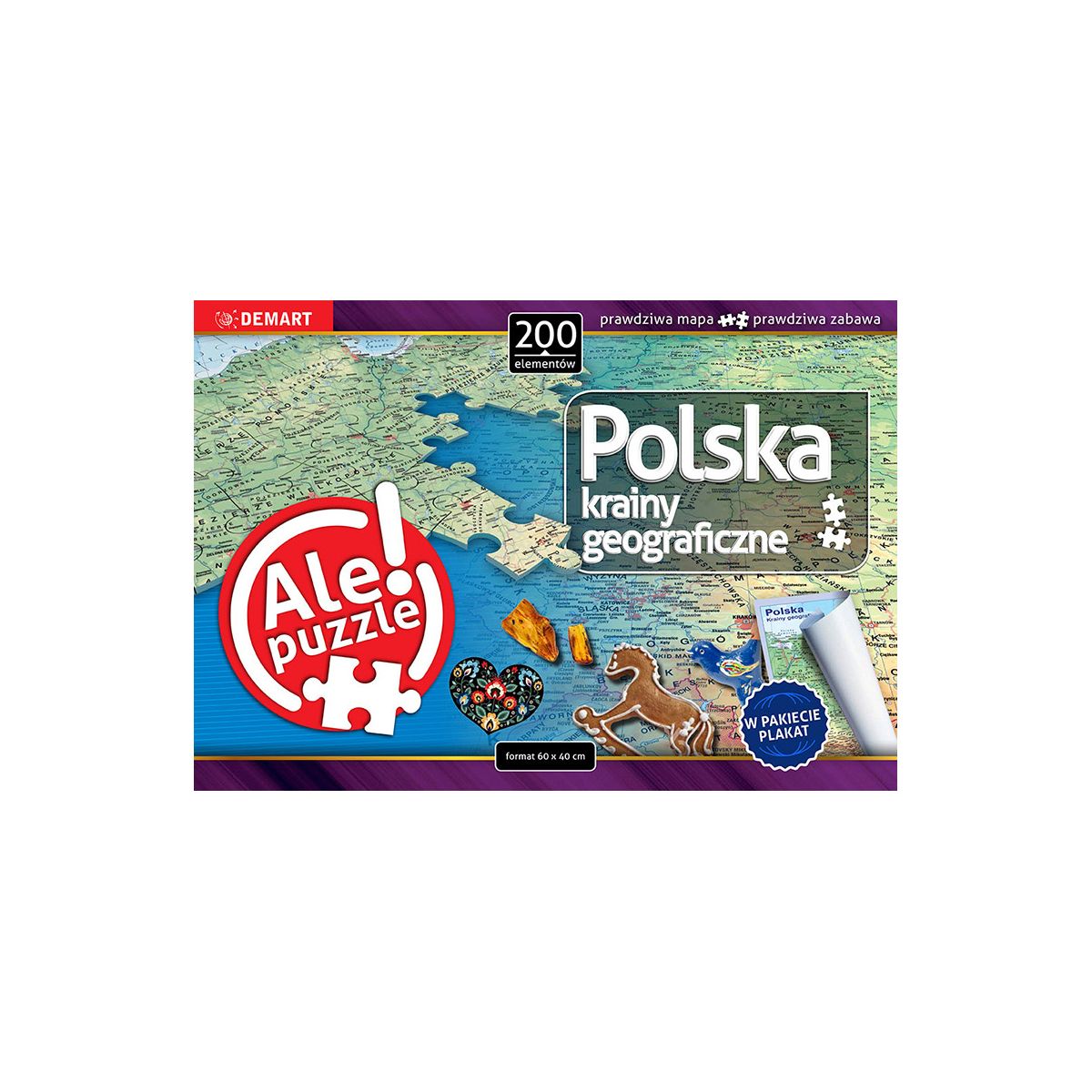 Puzzle Demart Polska Krainy geograficzne 200 el.