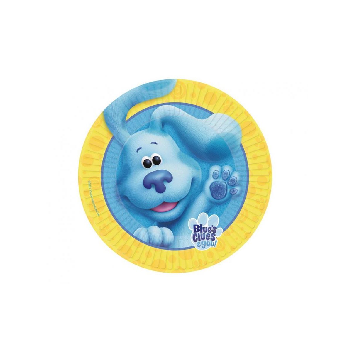 Talerz jednorazowy Godan Blues Clues papier śr. 230mm 8 szt (9913280-66)