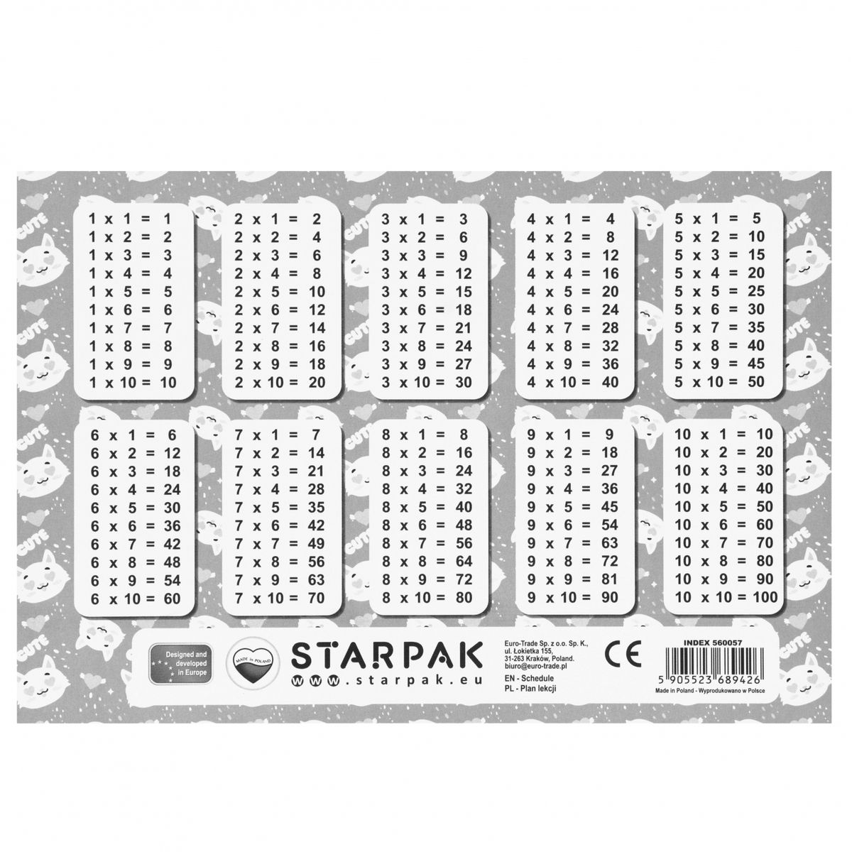 Plan lekcji Starpak CUTI KOT2 (560057)