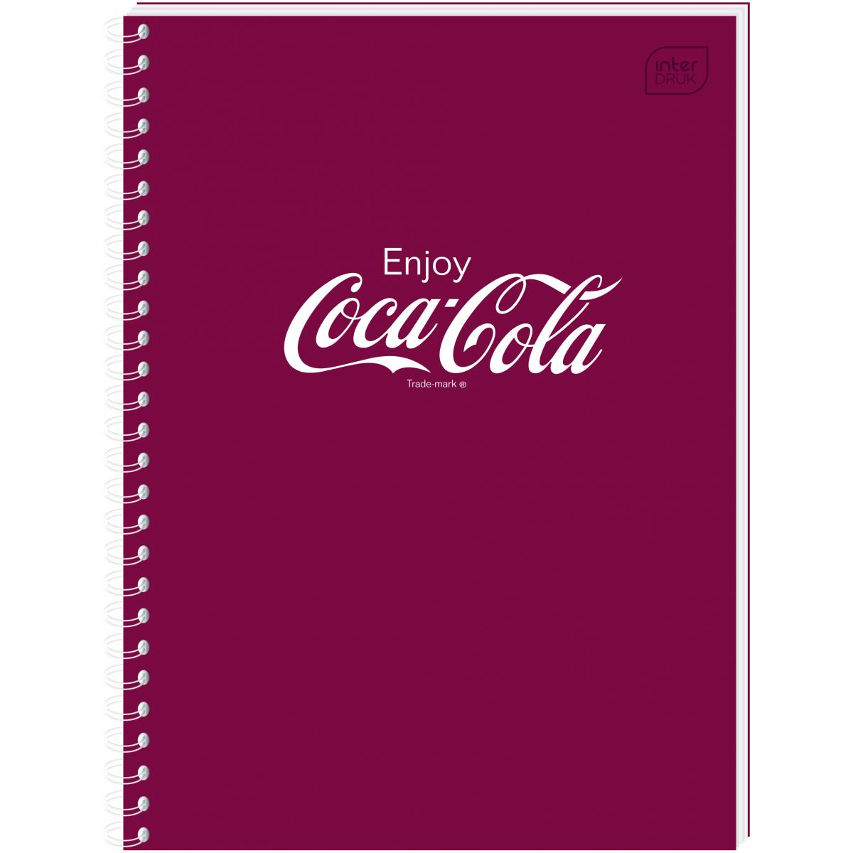 Kołozeszyt (kołonotatnik) Interdruk COCA COLA SOFT TOUCH A6 80k. 70g krata