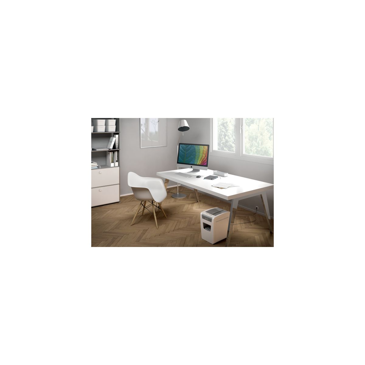 Niszczarka Leitz Home Office Slim P4 szara (80010000)