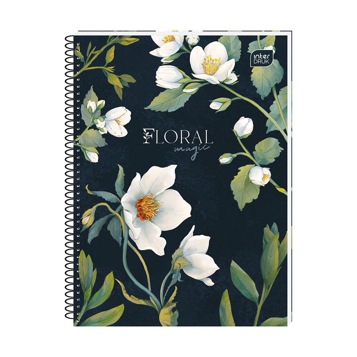 Kołozeszyt (kołonotatnik) Interdruk Hybrid Fiori A6 80k. 70g krata