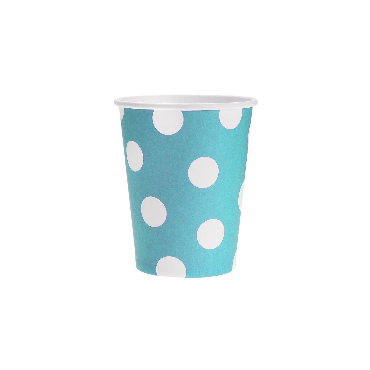 Kubek jednorazowy groszki błękitne papier 270ml (pf-kgbl)