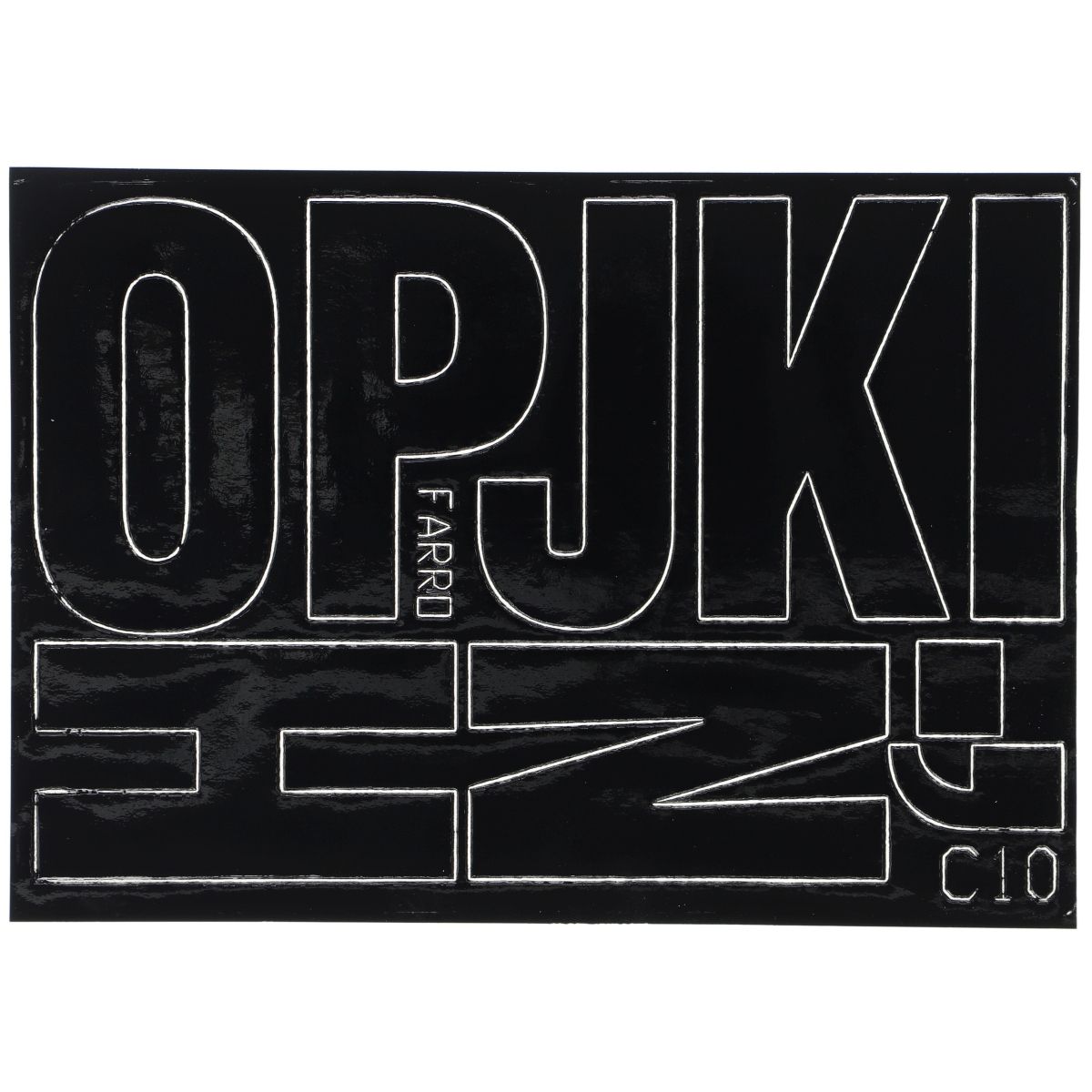Naklejka (nalepka) Farro literki