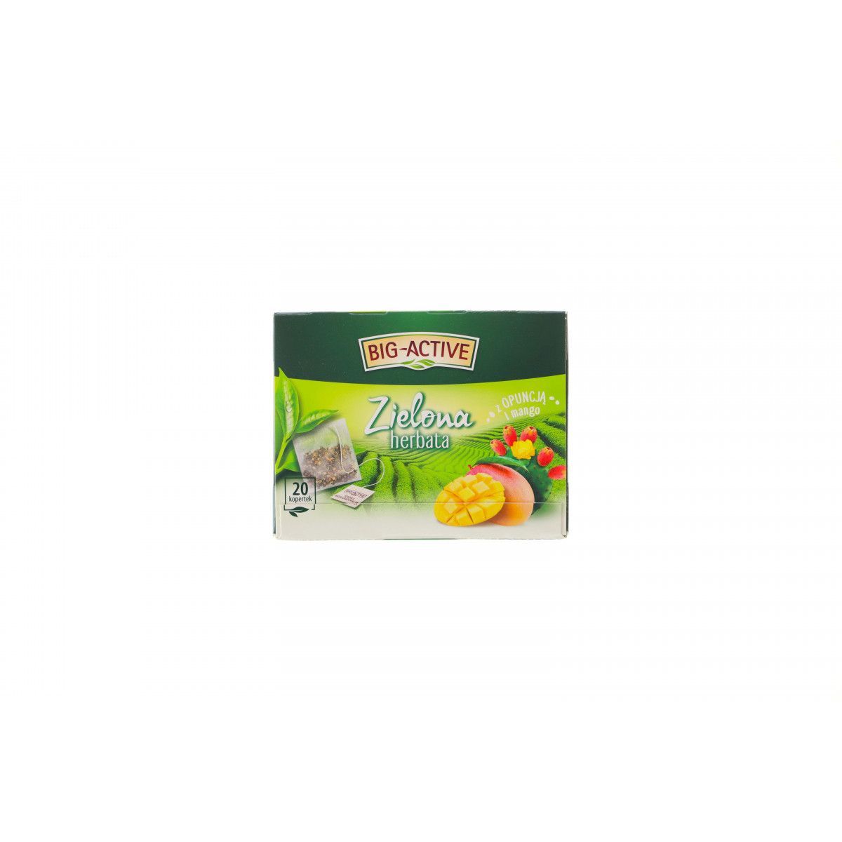 Herbata Big Active zielona opuncja mango 20 saszetek