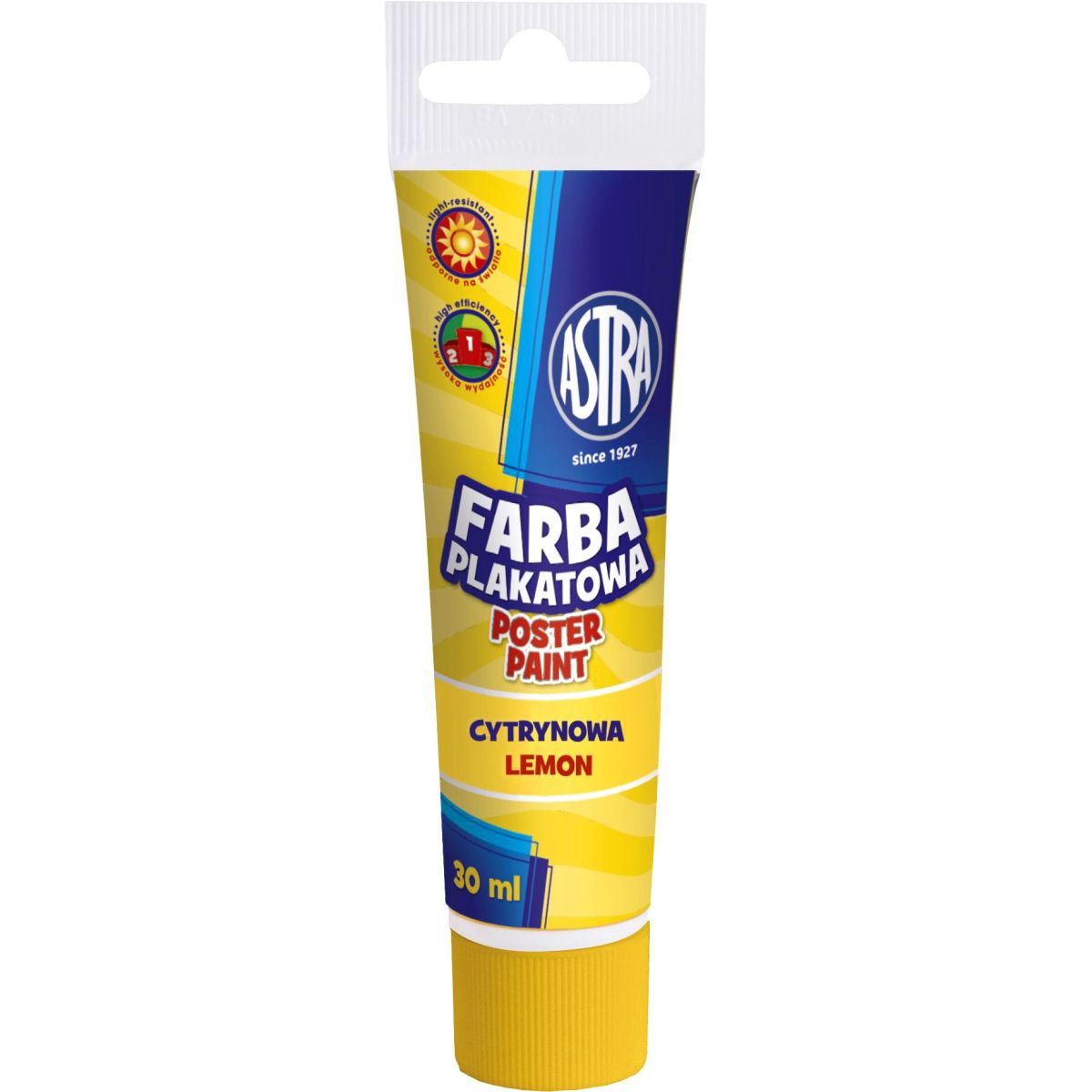 Farby plakatowe Astra kolor: cytrynowy 30ml 1 kolor.