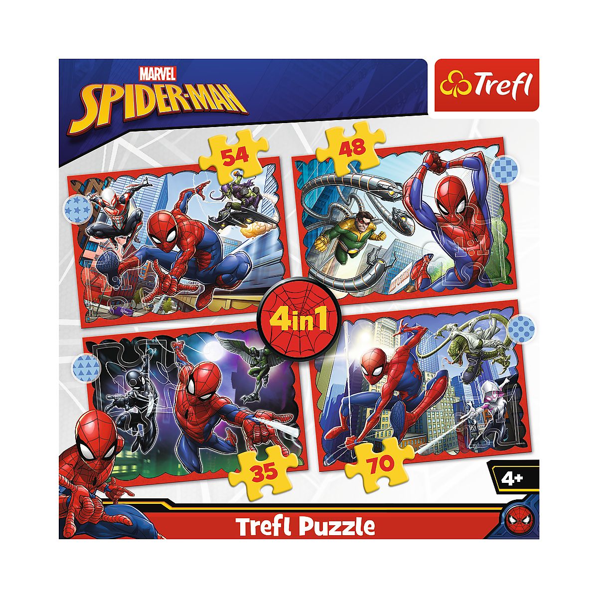 Puzzle Trefl Spider Man 4w1 el. (34384)