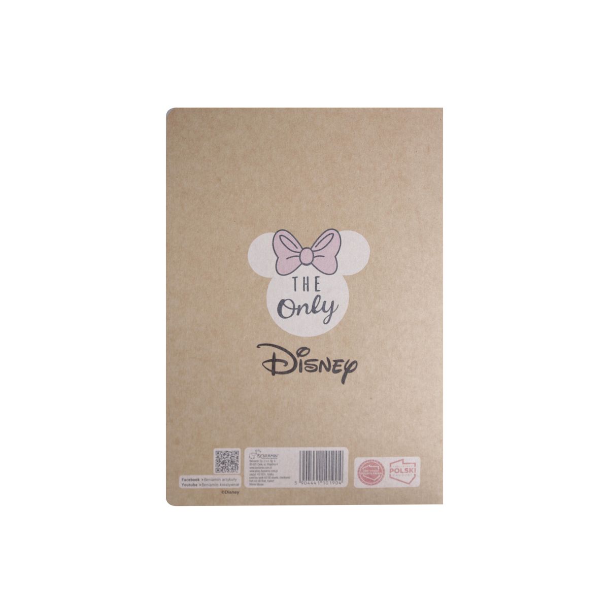 Zeszyt Beniamin MINNIE MOUSE KRAFT LINER A5 60k. KRATKA (1904)