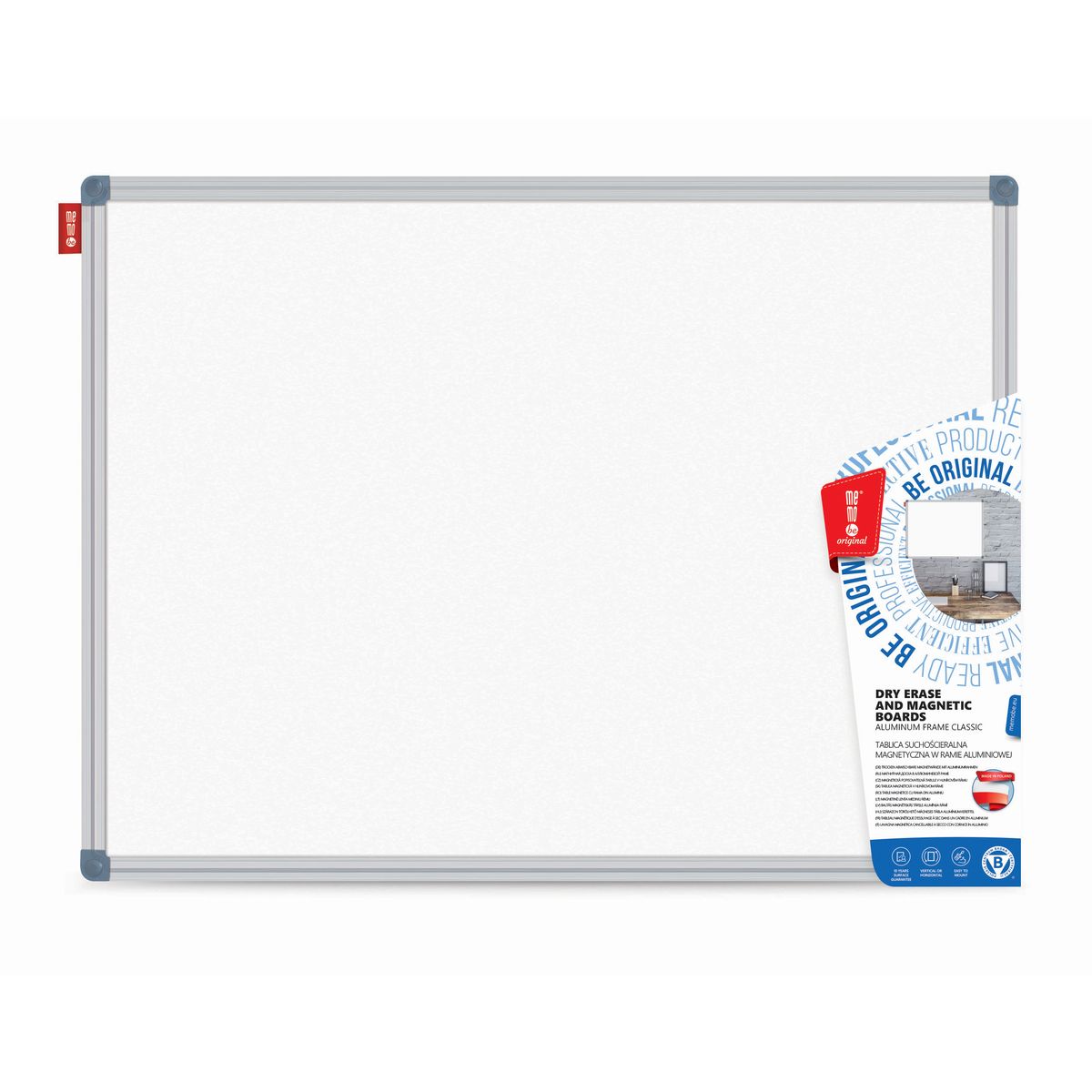 Tablica suchościeralna Memobe rama aluminiowa [mm:] 1500x1000 (MTM150100.02.02.51)