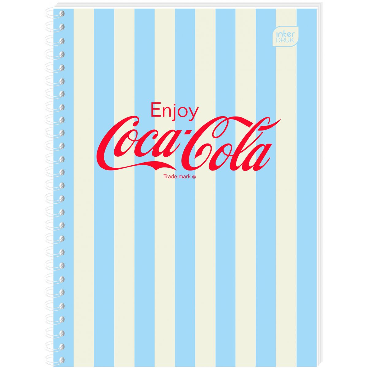 Kołozeszyt (kołonotatnik) Interdruk COCA COLA SOFT TOUCH A6 80k. 70g krata