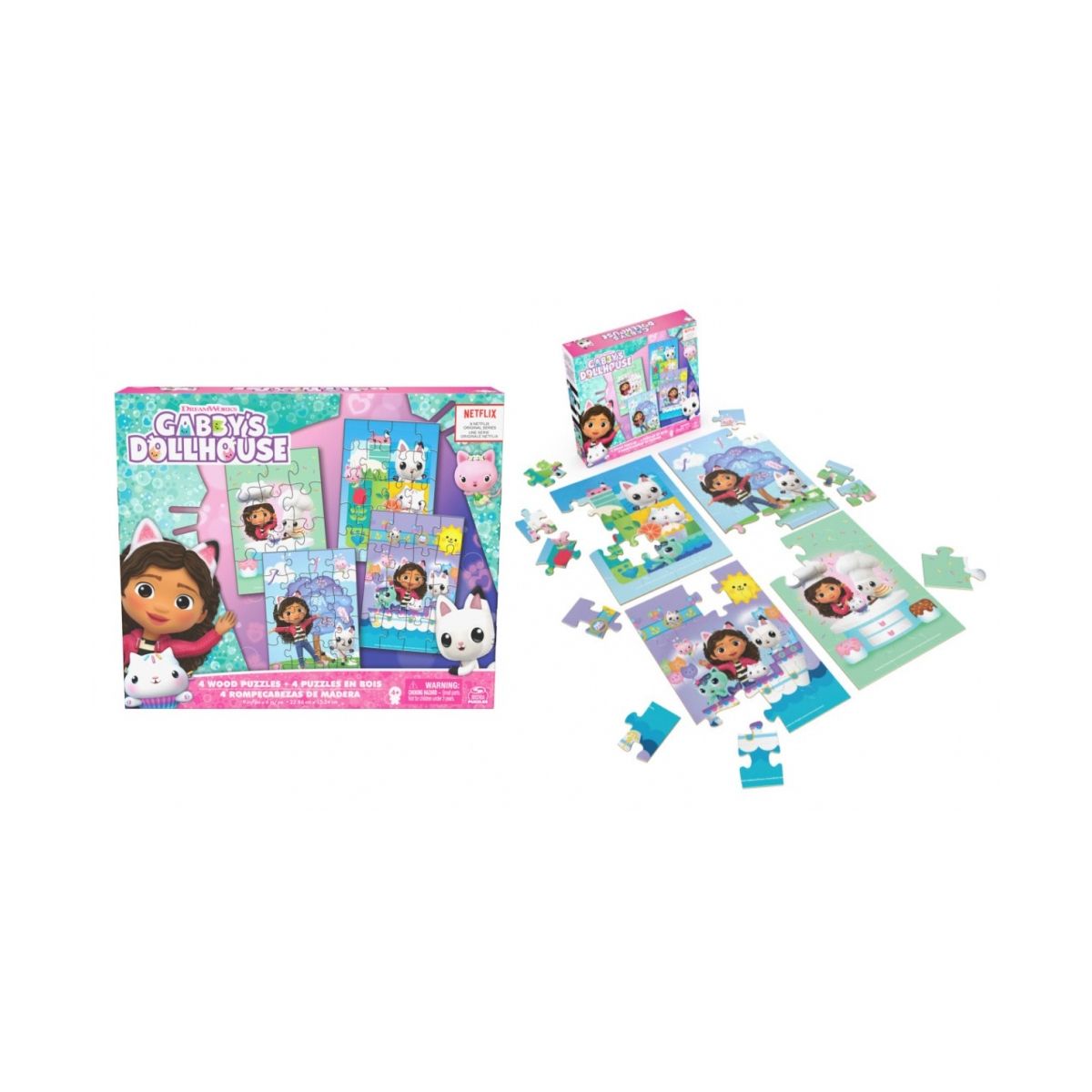 Puzzle Spin Master Koci Domek Gabi 4 pack (6067990)