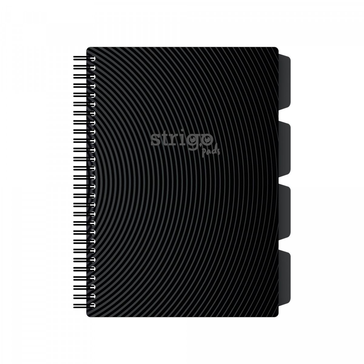 Kołozeszyt (kołobrulion) Strigo BASIC SZARY B5 100k. 80g krata (PADS059)