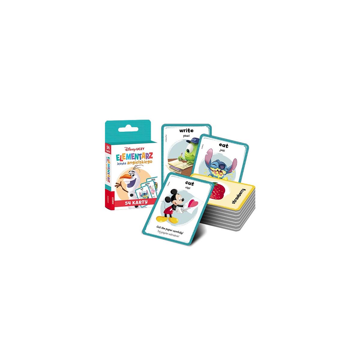 Książeczka edukacyjna Disney Uczy. Elementarz języka angielskiego. Karty Ameet (UEK 9302)