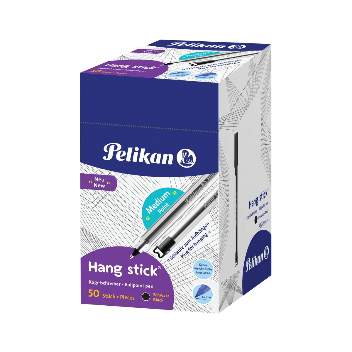 Długopis Pelikan Hang Stick K86 czarny 1,0mm (400197415)