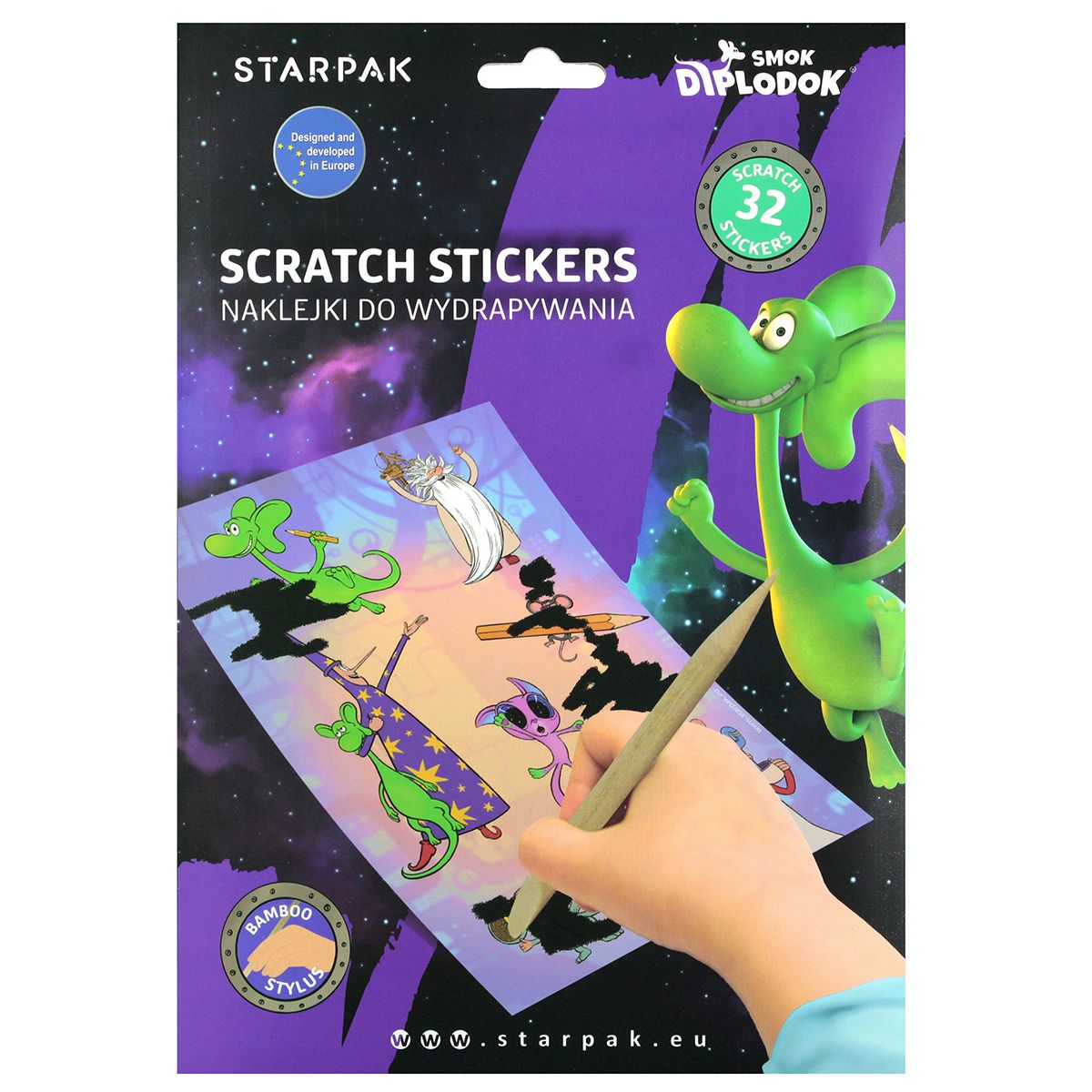 Naklejka (nalepka) Starpak Smok Diplodok (548946)
