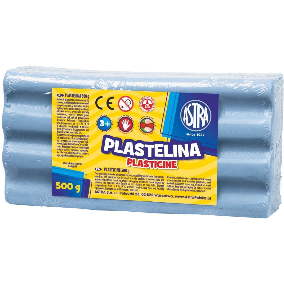 Plastelina Astra 1 kol. niebieska 500g