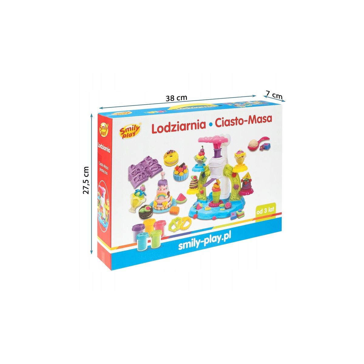 Masa plastyczna dla dzieci Smily Play lodziarnia mix (SP84952)
