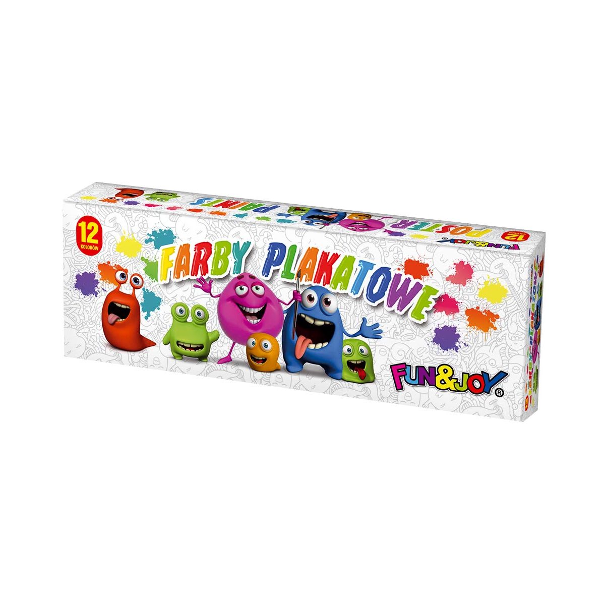 Farby plakatowe Fun&Joy kolor: mix 20ml 12 kolor. (FJ-012)