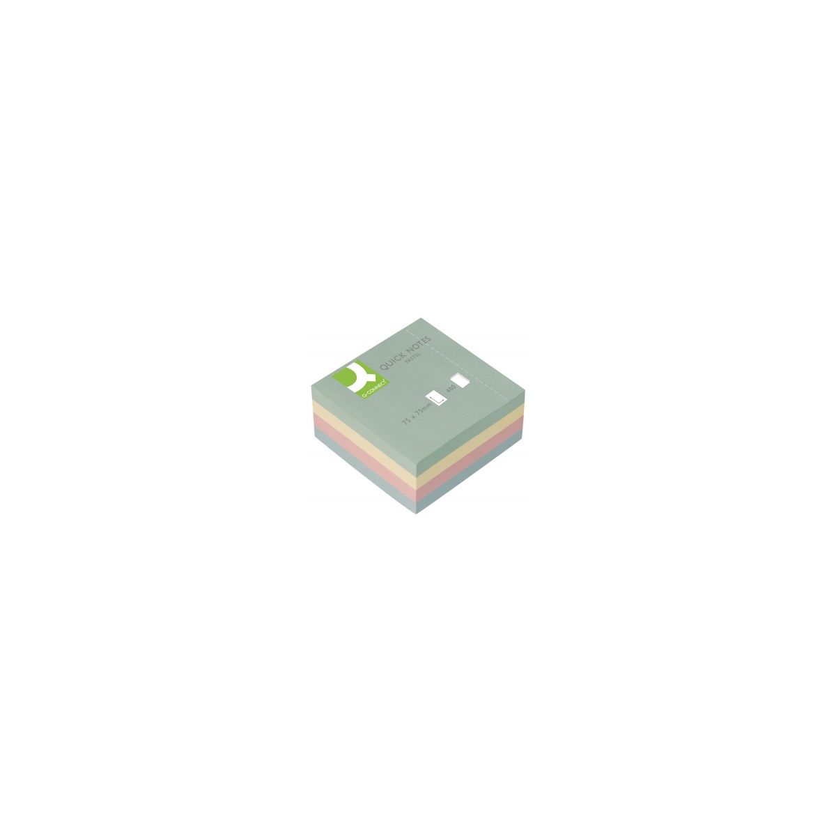 Notes samoprzylepny (karteczki) Q-Connect pastelowy mix 400k [mm:] 76x76 (KF01347)