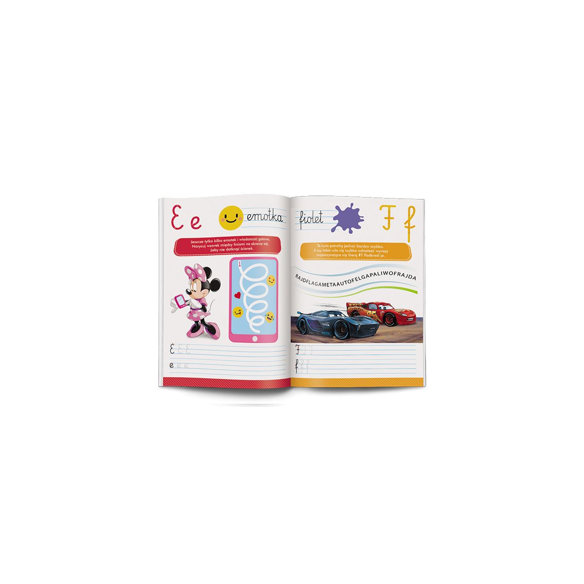 Książeczka edukacyjna Ameet Disney Uczy. Przygoda z Czytaniem. Elementarz. Ćwiczenia. Litery (USL 9304)