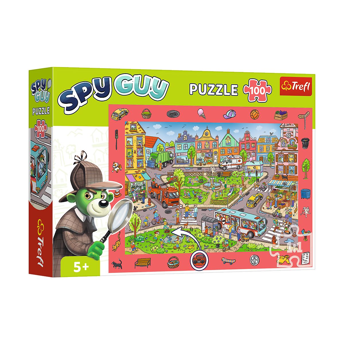 Puzzle Trefl Rodzina Treflików Spy Guy - Miasto (15590)