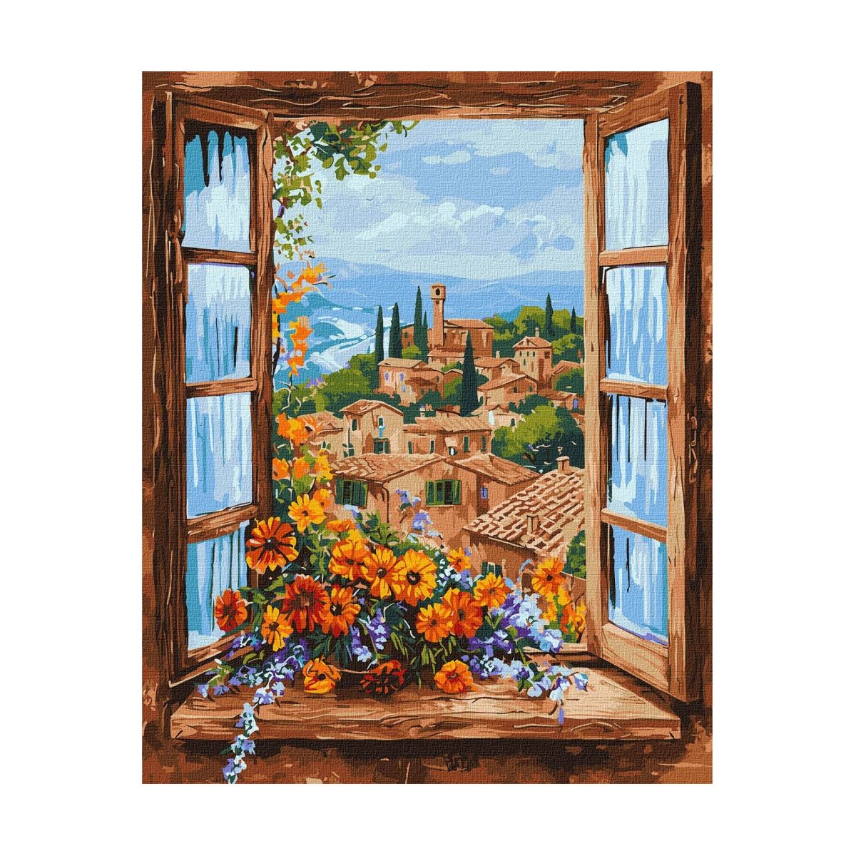 Zestaw kreatywny Ideyka Malowanie Po Numerach 40x50 cm cudowny krajobraz (IY-KH3278)
