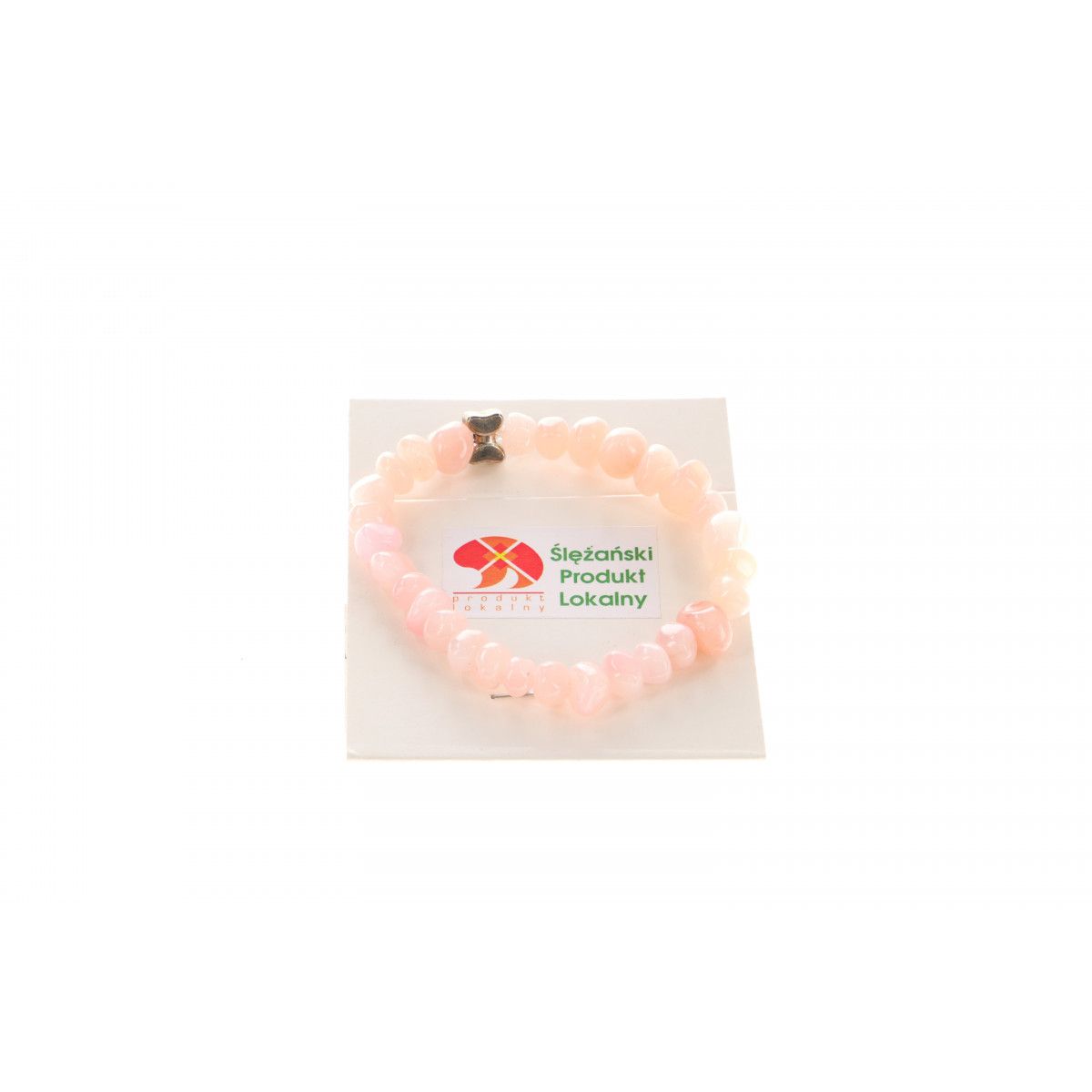 Bransoletka Mol bransoletka jadeit górski bryłka róż 6x10mm