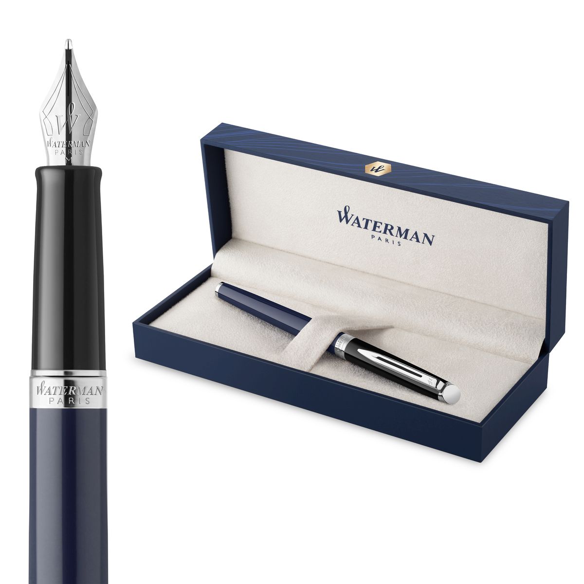 Ekskluzywne pióro wieczne Waterman Hepisphera 2202847 BLACK_BLUE CT (pióro wieczne F)