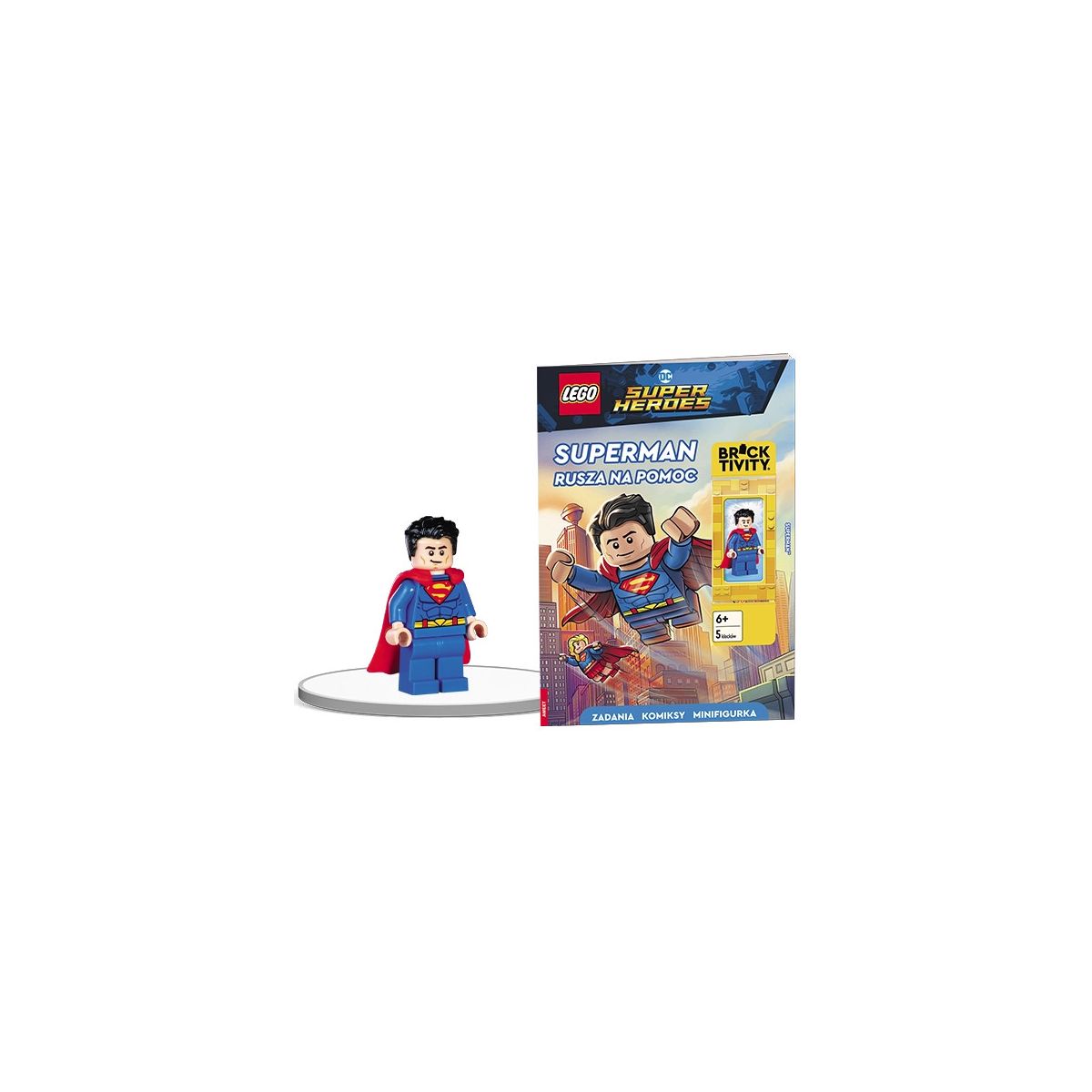 Książeczka edukacyjna Ameet LEGO® DC Super Heroes™. Superman rusza na pomoc (LNC 6462)