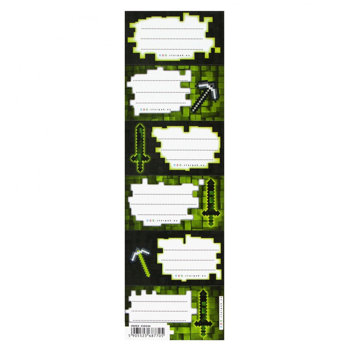 Naklejka na zeszyt Starpak Pixel (559544)