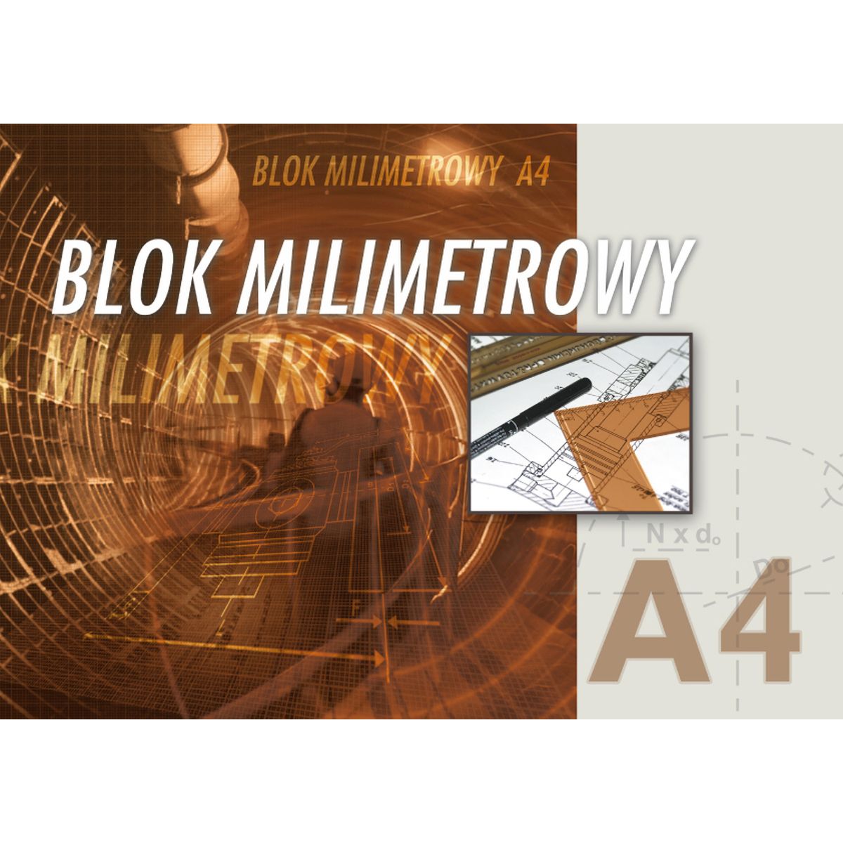 Blok milimetrowy Kreska A4 20k