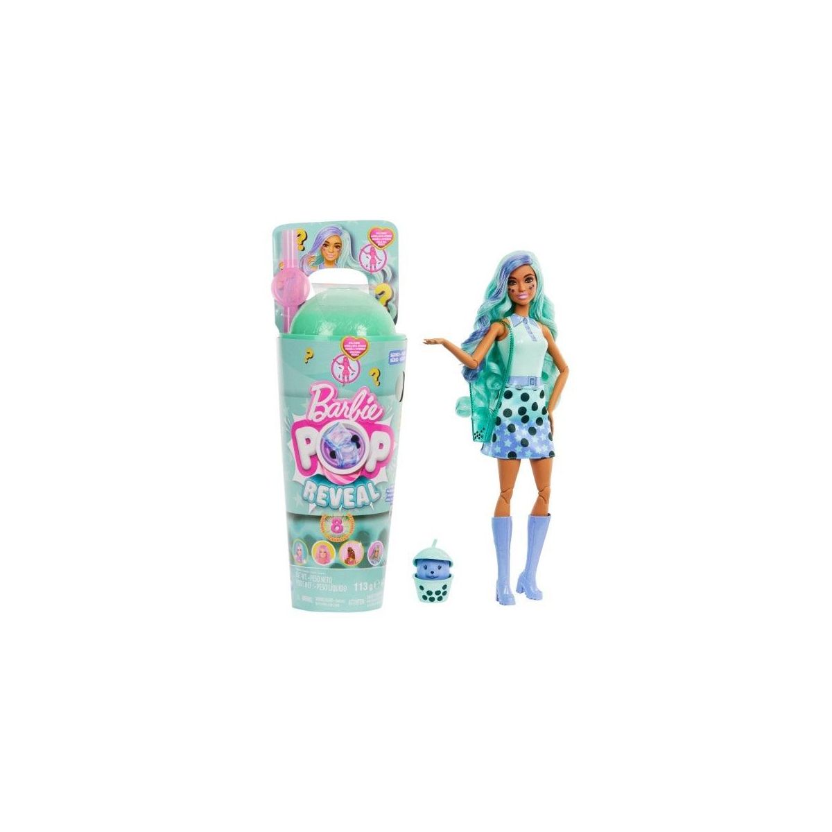 Lalka Mattel Barbie Pop Reveal Lalka Zielona herbata [mm:] 290 (HTJ21)