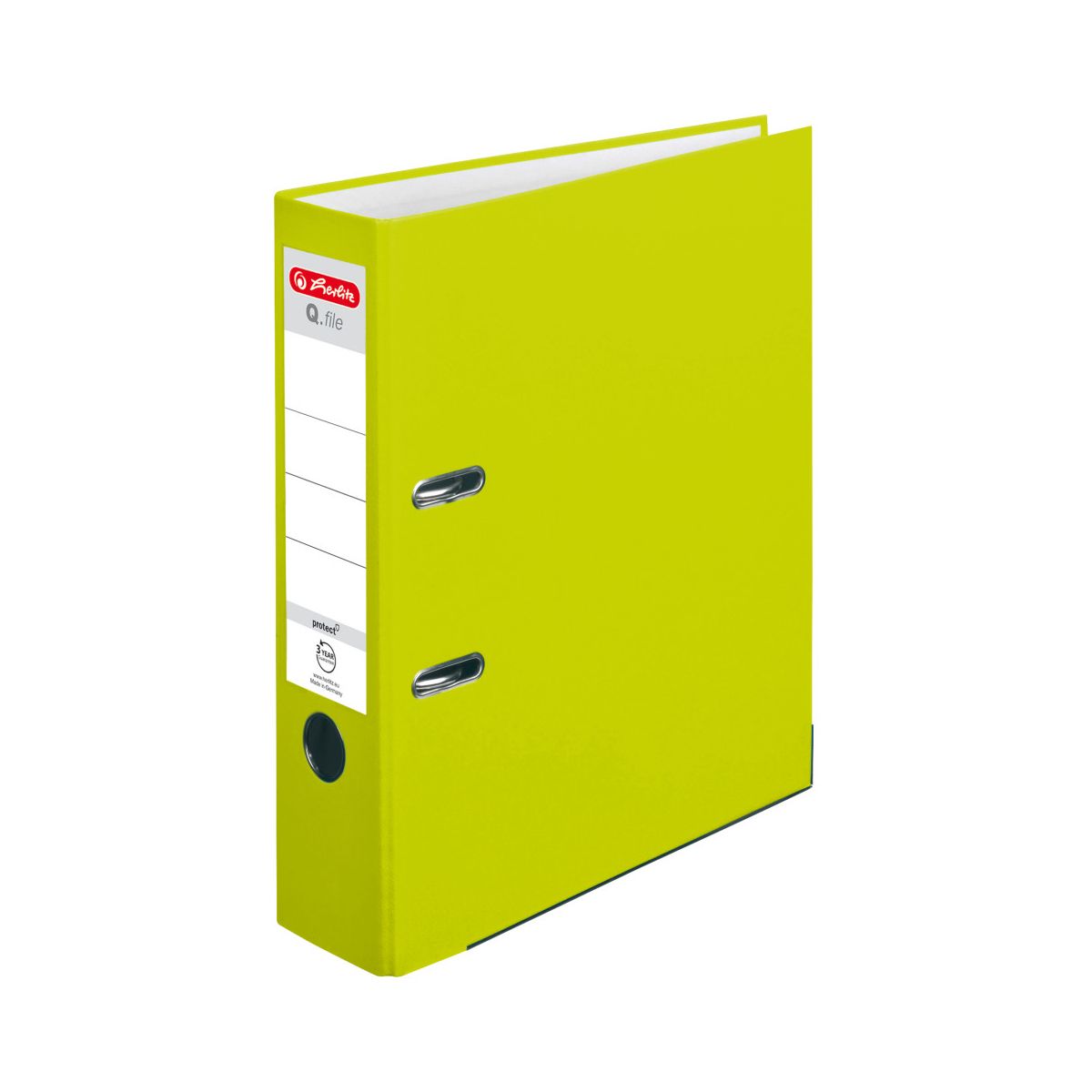 Segregator dźwigniowy Herlitz Q.file 50022489 A4 80mm Zielony (300005281)