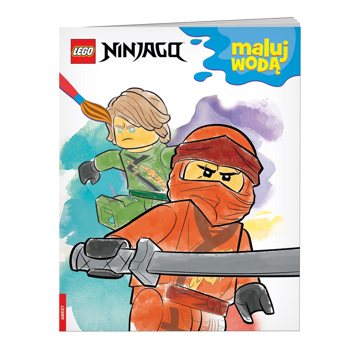 Książka dla dzieci Ameet Lego Ninjago. Maluj wodą