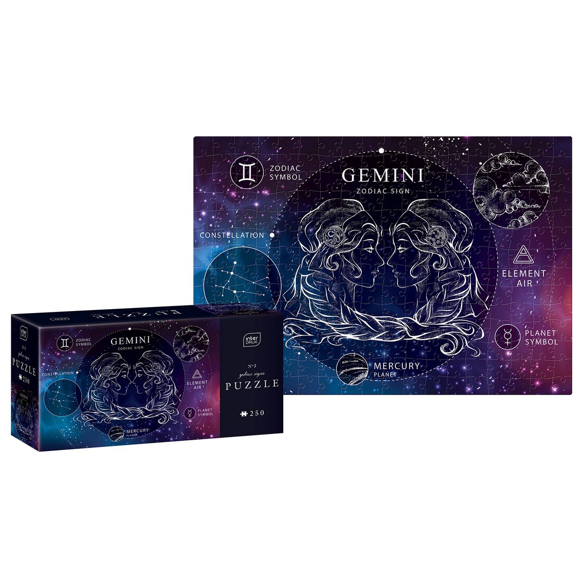 Puzzle Interdruk ZODIAC SIGNS 3 GEMINI 5902277341891 250 el. (250 el)